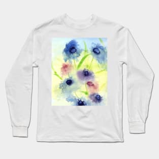 Spring Flowers in the Wind Long Sleeve T-Shirt